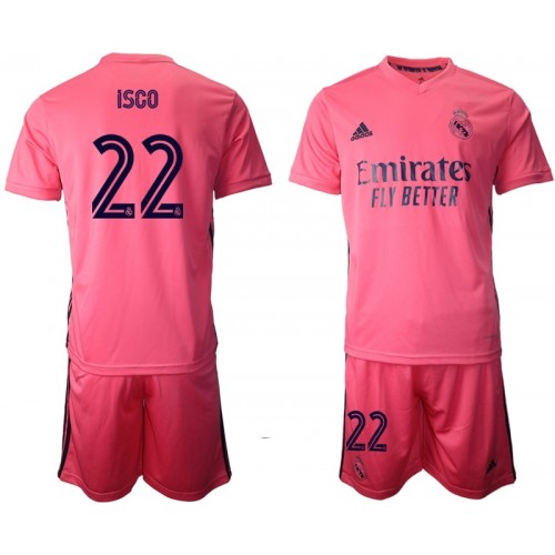 Real Madrid ISCO 22 Bambino Maglia Trasferta 2020/2021 Manica Corta (+  Pantaloncini)