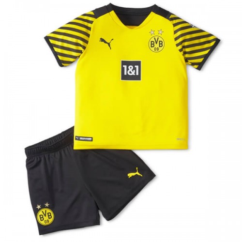 BVB Borussia Dortmund Bambino Maglia Prima 2021/2022 Manica Corta (+  Pantaloncini)