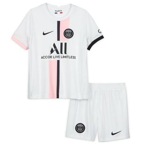 Paris Saint Germain Bambino Maglia Trasferta 2021/2022 Manica Corta (+  Pantaloncini)